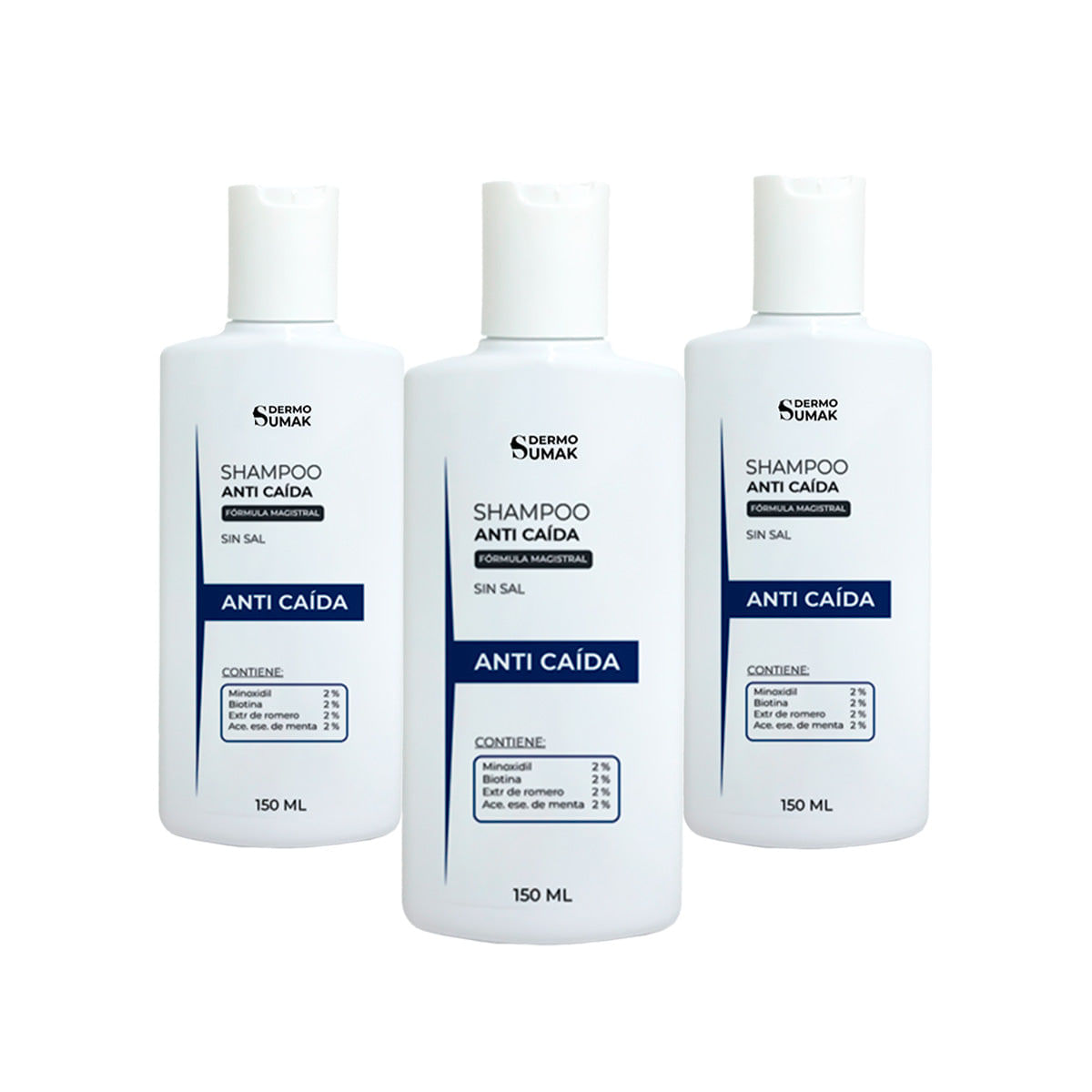 3UNID SHAMPOO ANTI CAÍDA 150ML