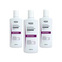 SHAMPOO KETOZINC SIN SAL 250ML 3 UNID