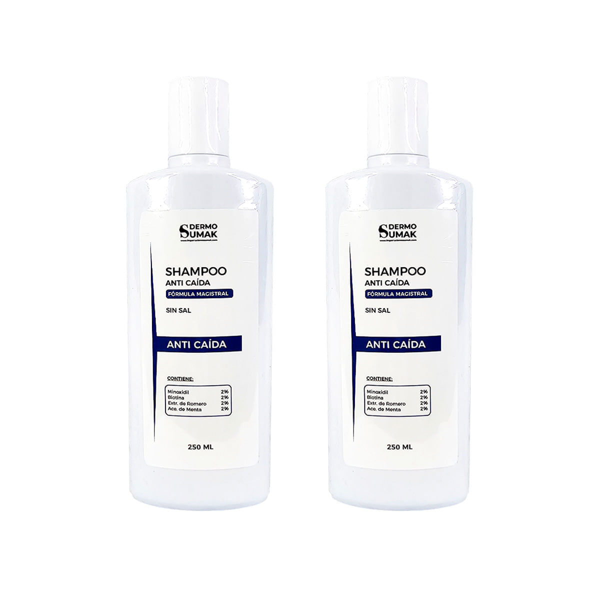 2 SHAMPOO SIN SAL ANTICAÍDA 250ML