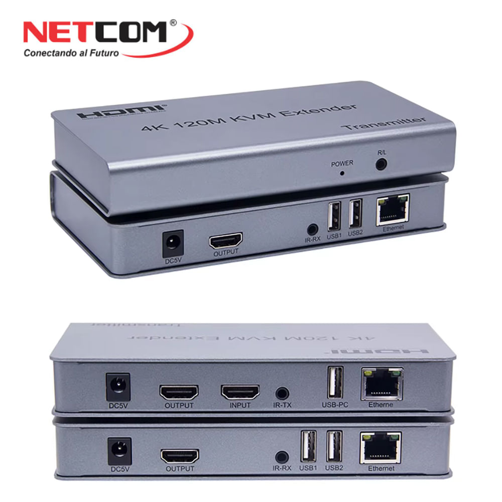 Hdmi extender 200m IP KVM 2 usb NETCOM extiende hdmi cable rj45