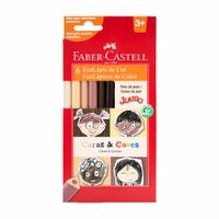 Faber Ecolapiz Jumb Caras&Colores FABER CASTELL x6un