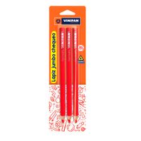 Lápiz Jumbo Chequeo Rojo VINIFAN x3un