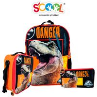 Kit Set Mochila de Oficina 1Bol Tela Pvc Jura SCOOL