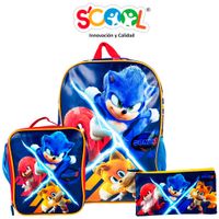 Kit Set Mochila de Oficina 1Bol Tela Pvc Soni SCOOL