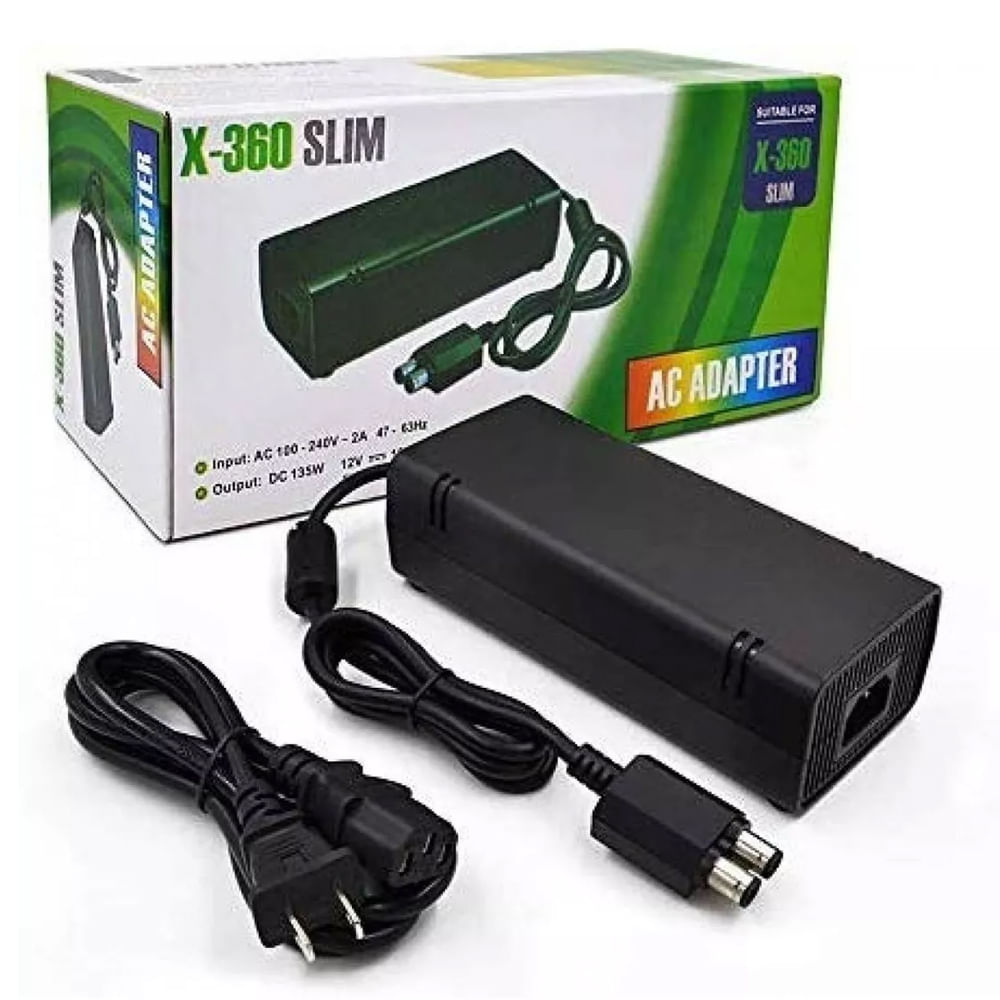 Fuente alimentación XBOX 360 slim 220V adaptador corriente