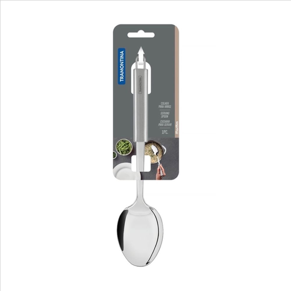 Cuchara de Acero Inoxidable para Servir Marffin - Tramontina, Alta Durabilidad (JYA)