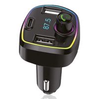 Transmisor bluetooth Roadtrip para carro, diseño compacto, llamadas manos libres, música, alcance 8m, compatible smartphones/tablets, negro