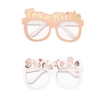Set x 10 lentes de papel para despedida de soltera novia Bride to be y team bride