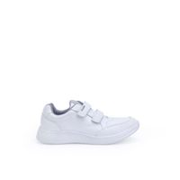 Zapatilla Escolar Casual ALEX-056 Blanco Rabbit Cuero
