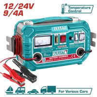 Cargador portatil de baterias 12v y 24v TOTAL 20 Amperios  Auto moto