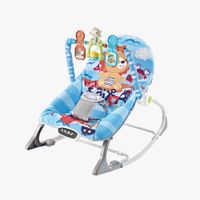 Silla Mecedora Bouncer Baby Cam Táctil 20Kg Azul