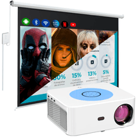Proyector Smart Owlenz Sd800 Full HD + Ecran Eléctrico Blanco H120MT