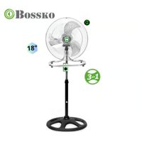 VENTILADOR BOSSKO 3 EN 1 BK-8218VI NG / METAL X 2 UNIDADES - MEGA IMPORT