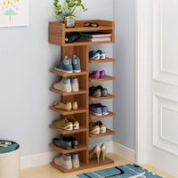 Zapatera de Melamina Cedro 114cm