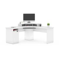 Escritorio de Melamina Gerencial Blanco 180cm