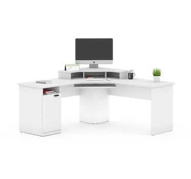 Escritorio de Melamina Gerencial Blanco 180cm