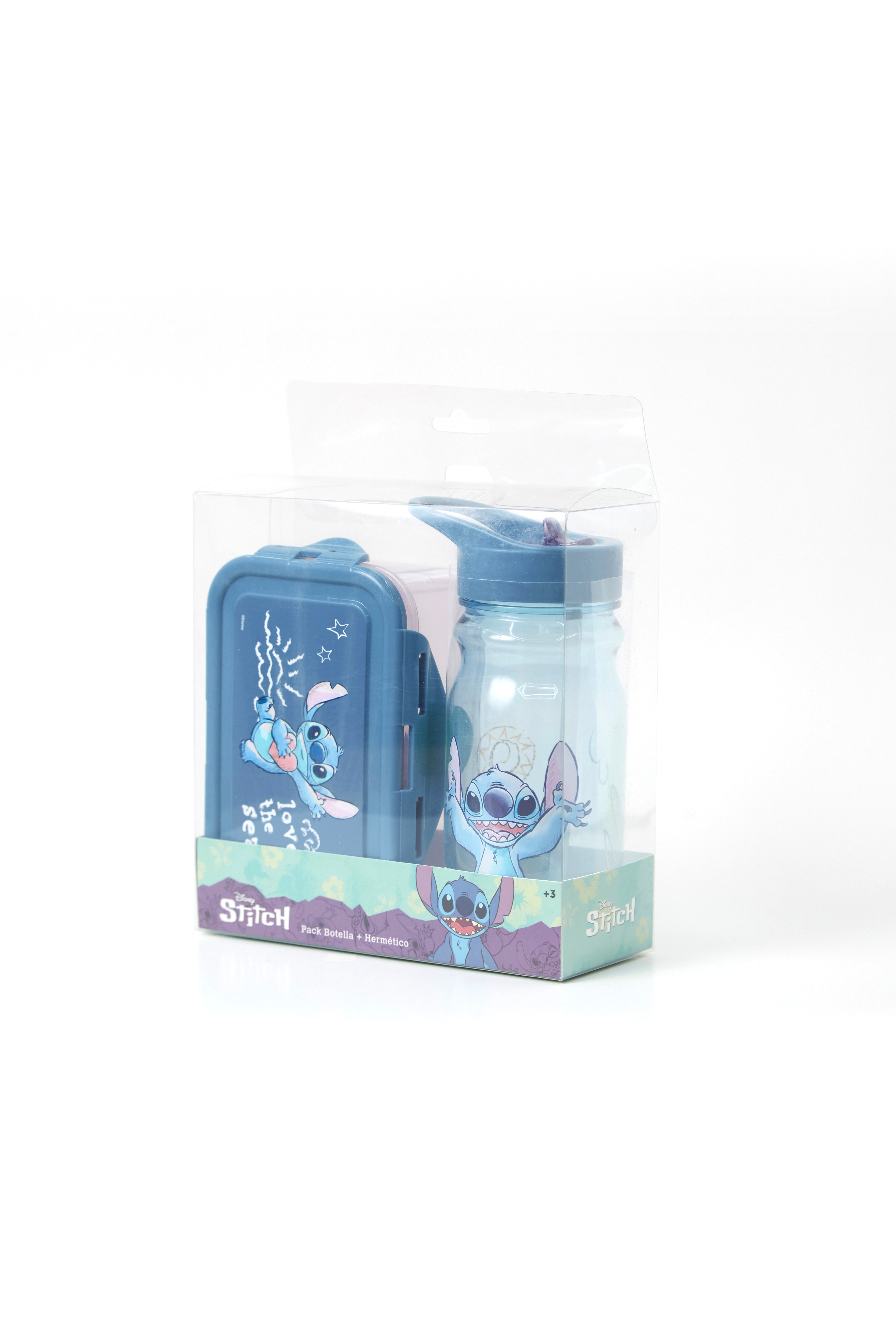 Set DISNEY Táper Hermético + Botella Stitch