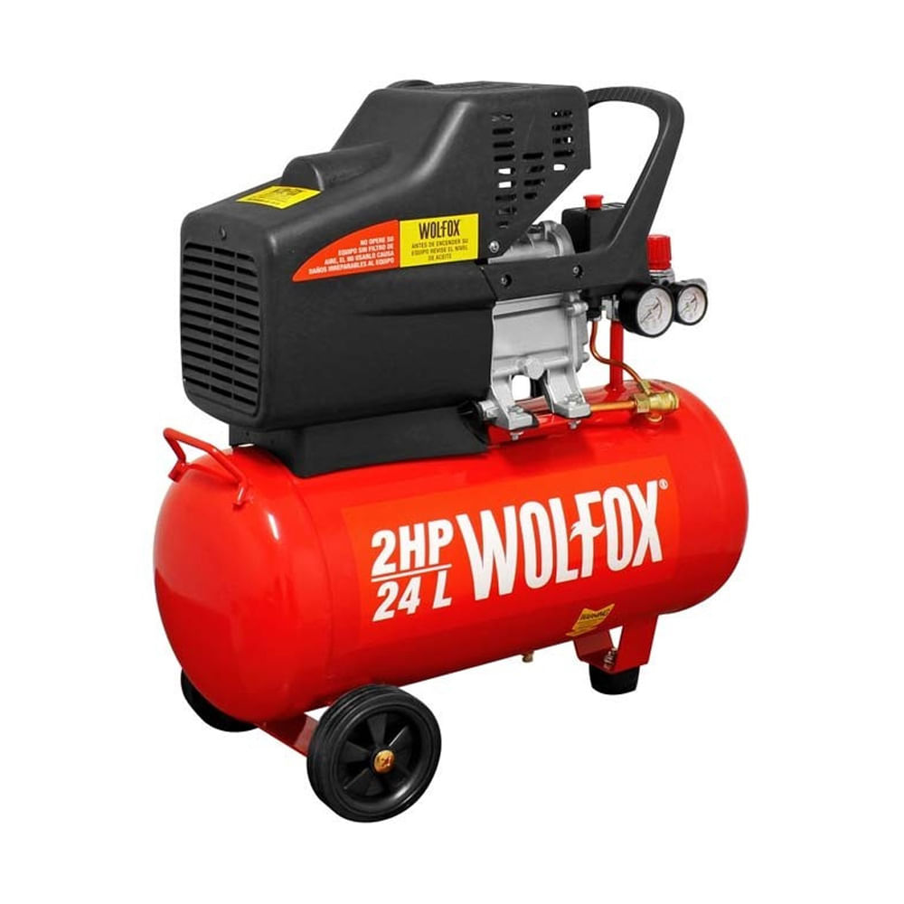 Compresor de Aire 2HP 24L 115 PSI Wolfox WF0626