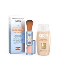 Isdin Duo Fotoprotección Fusion Water Light + Sun Brush 100% filtros minerales