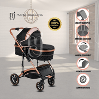 Coche Cuna Moisés de Lujo «BABY MIAMI» Rosado