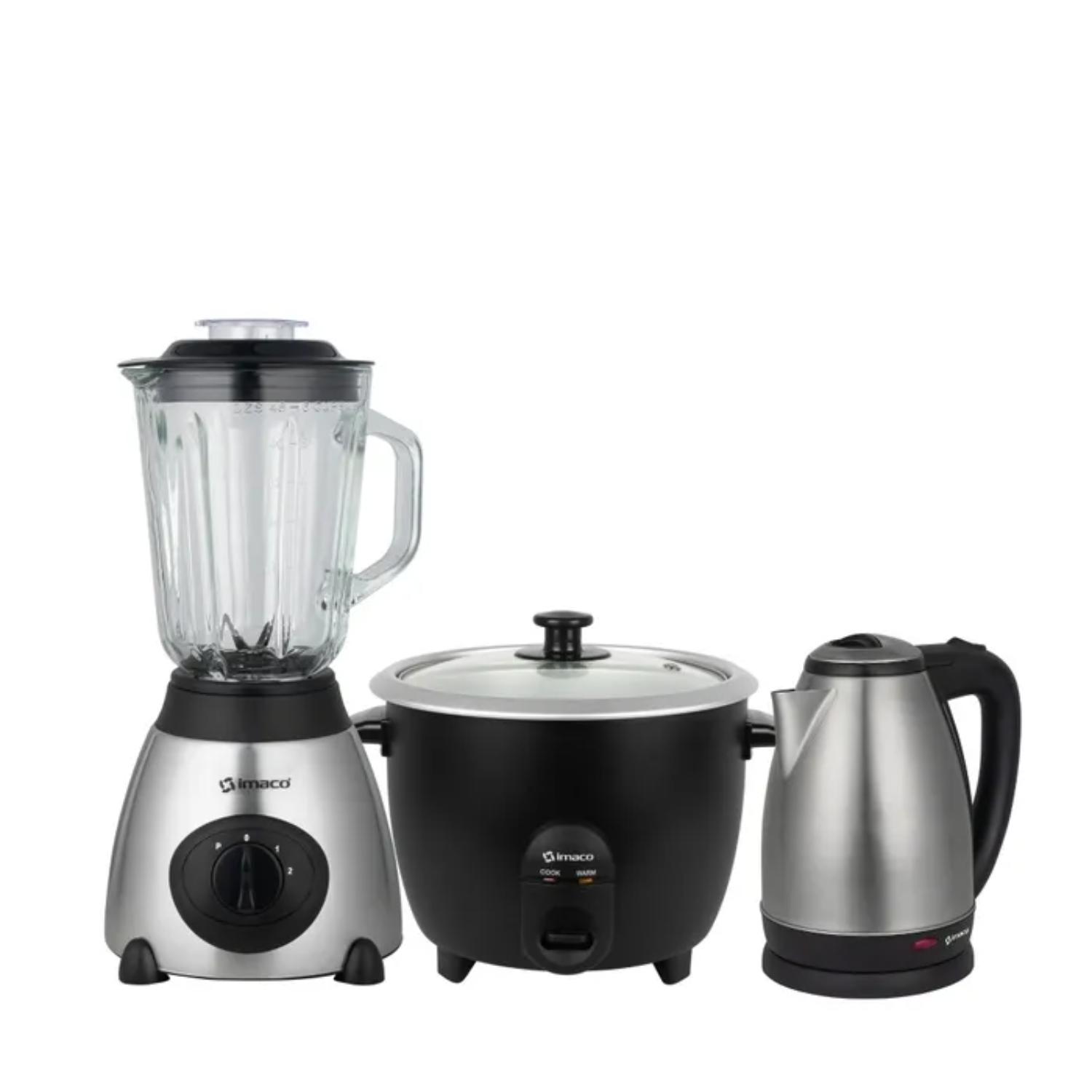Imaco Combo Licuadora + Olla arrocera + Hervidor