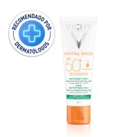 Protector Solar Vichy Capital Soleil Matificante 3 en 1 FPS 50+ - Frasco 50 ML