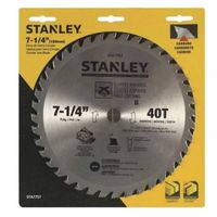Disco de Sierra Circular 7-1/4"" 40 Dientes para Cortes en Madera Stanley STA7757