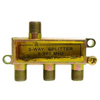 Splitter coaxial 3 salidas metálico - FU0631 Fulgore