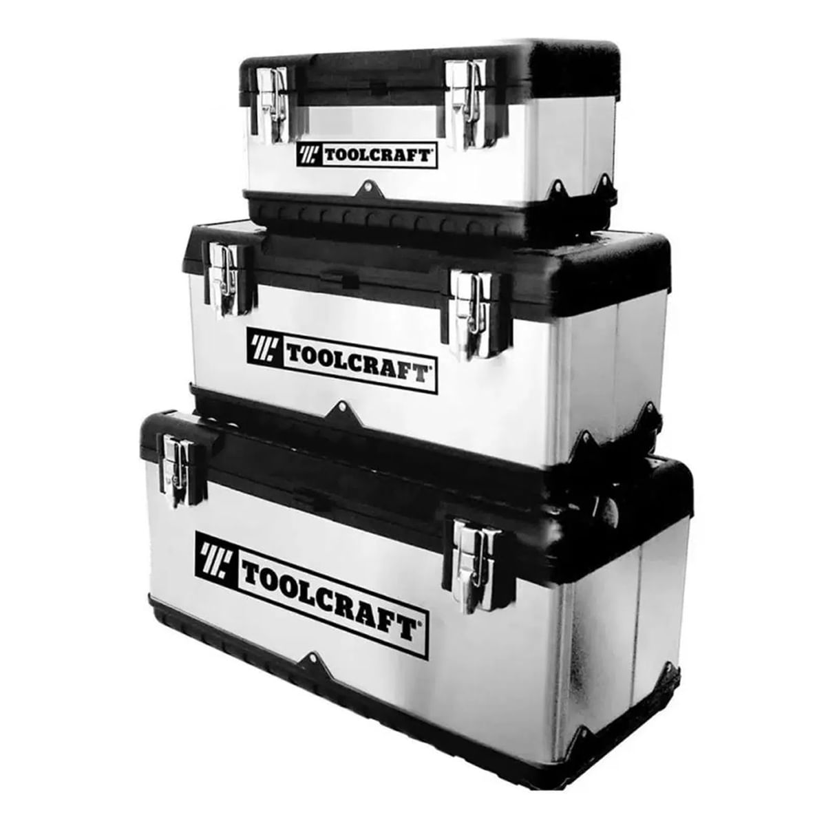 Set 3 Cajas de Herramientas Metálicas Toolcraft TC4042