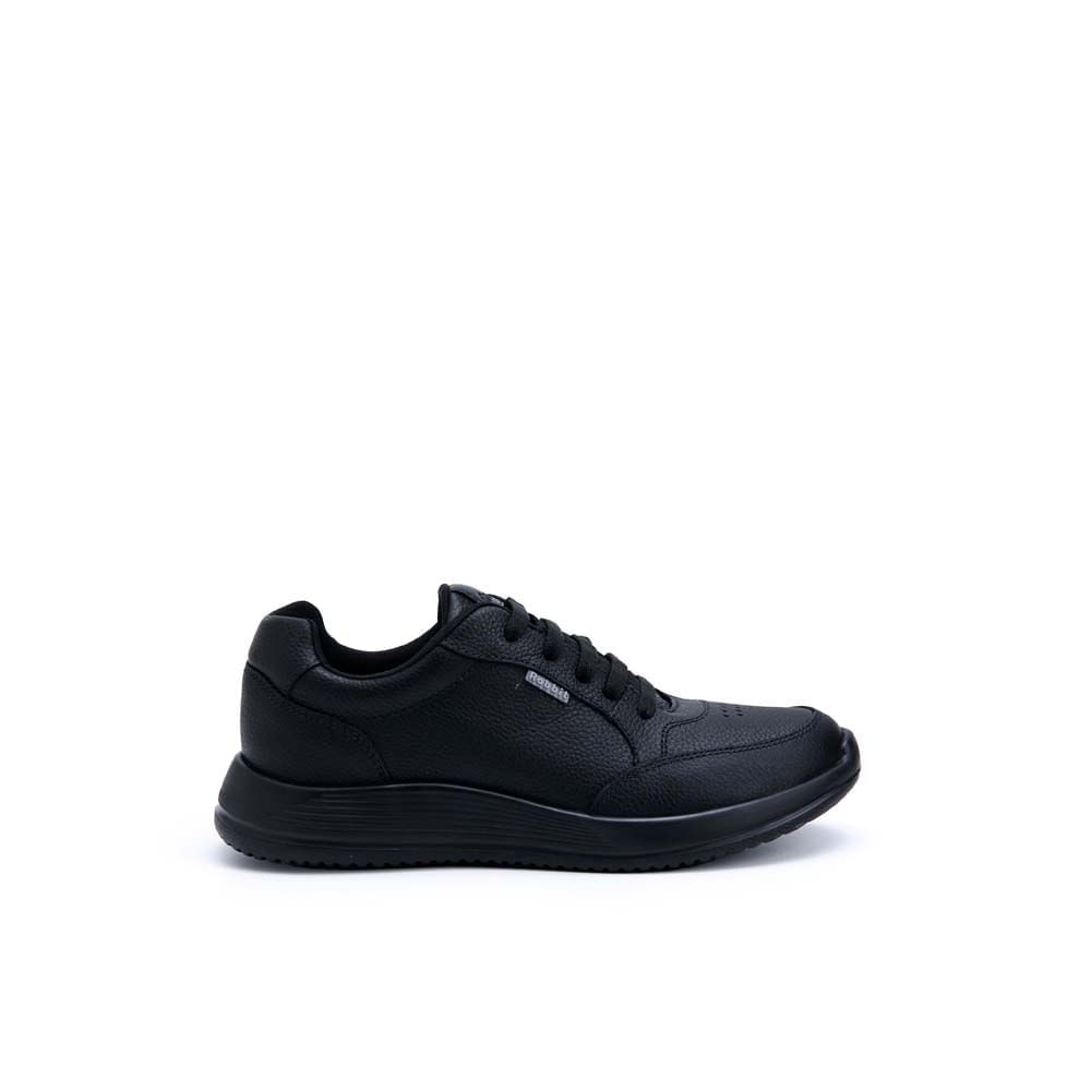 Zapatilla Escolar Casual ALEX-053 T NEGRO Rabbit Cuero