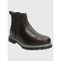 Botín Para Hombre Cuero Morgan Marrón Oscuro Hush Puppies