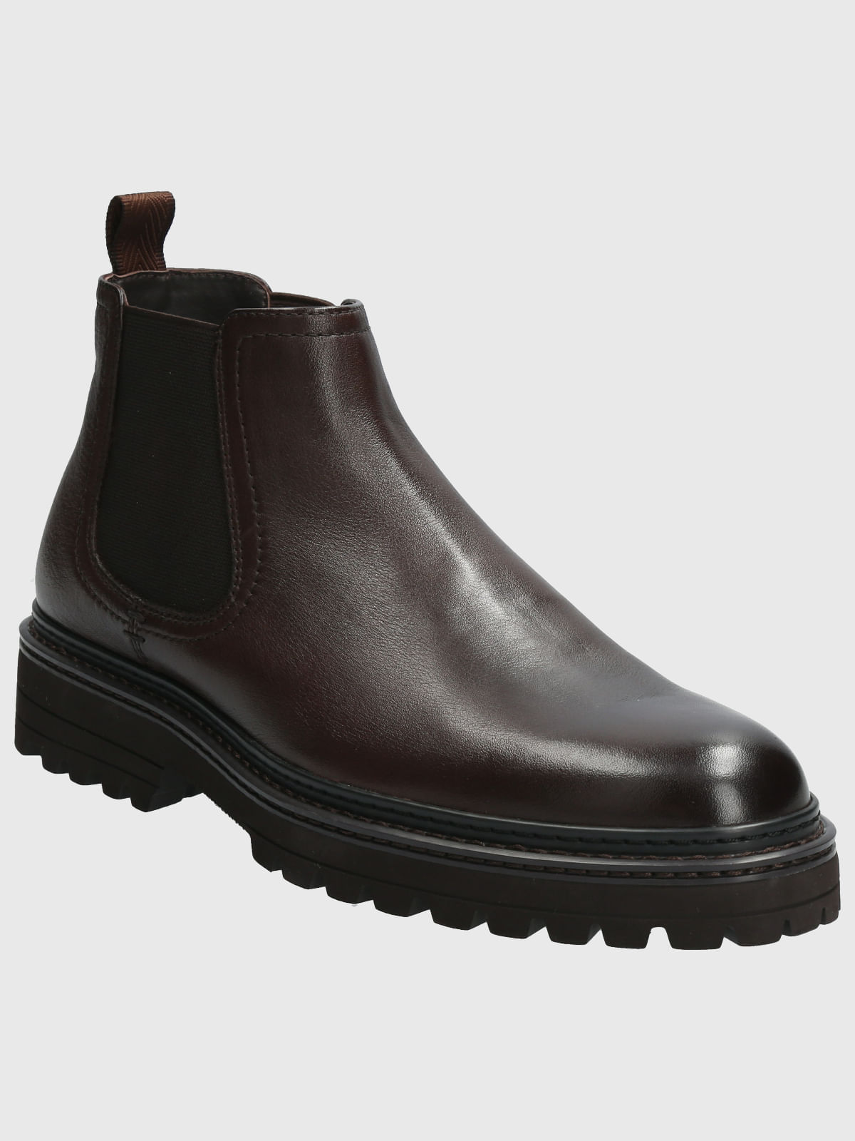 Botín Para Hombre Cuero Fort Marrón Oscuro Hush Puppies