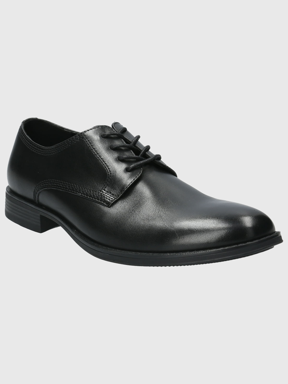 Zapato Para Hombre Cuero Rollo Negro Hush Puppies