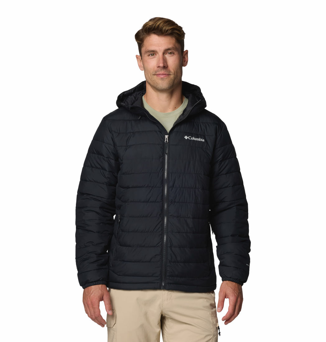 Casaca Para Hombre Sintética Con Capucha Powder Lite™ II Negra Columbia