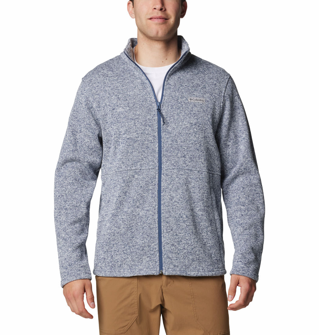 Casaca Para Hombre Fleece Cierre Completo Alto Pass™ Azul Columbia