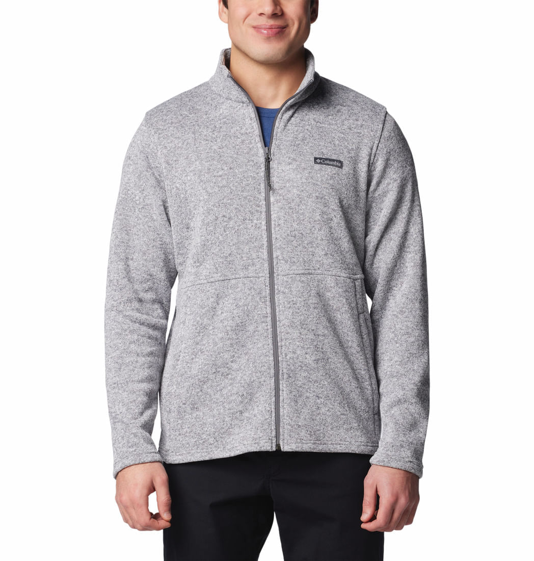 Casaca Para Hombre Fleece Cierre Completo Alto Pass™ Gris Columbia
