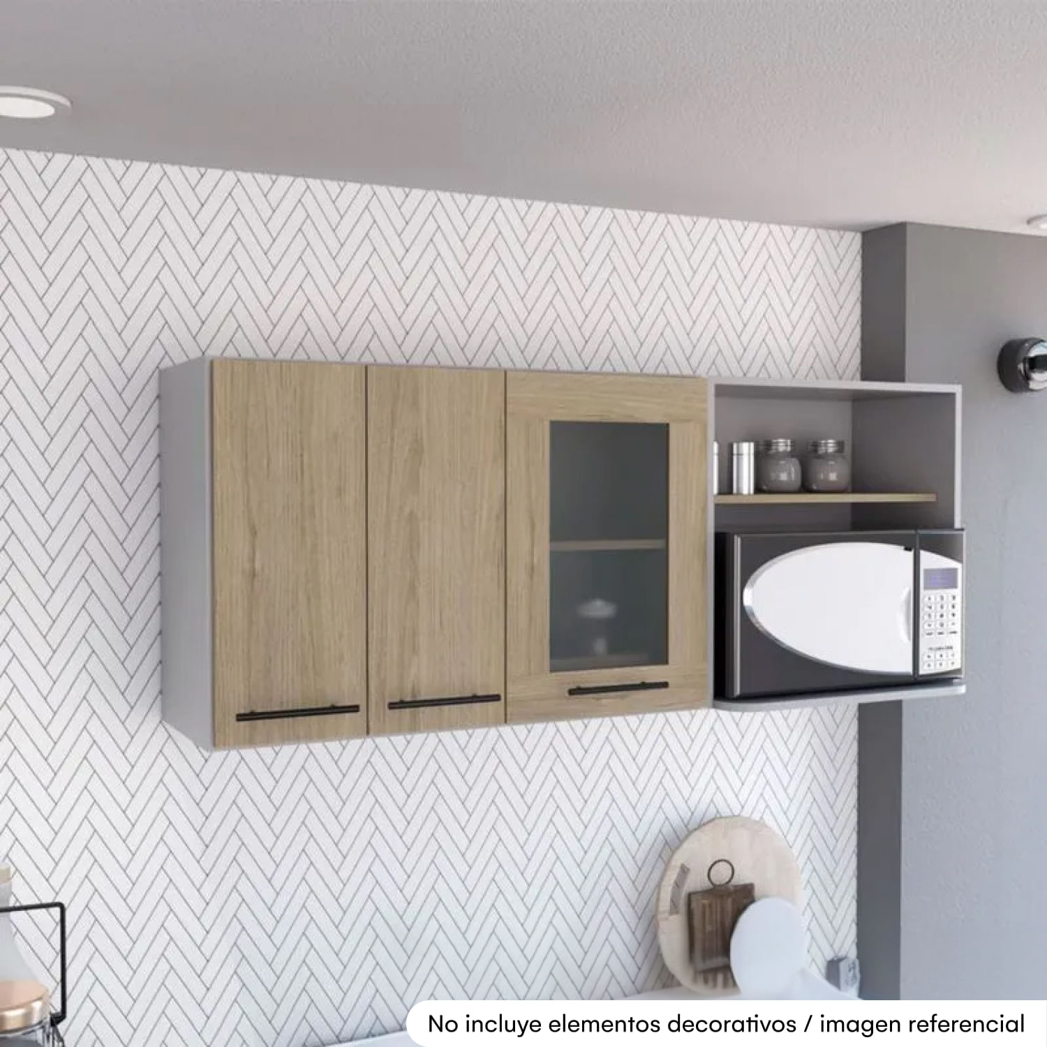 Módulo Superior Hasselt - Gris / Rovere