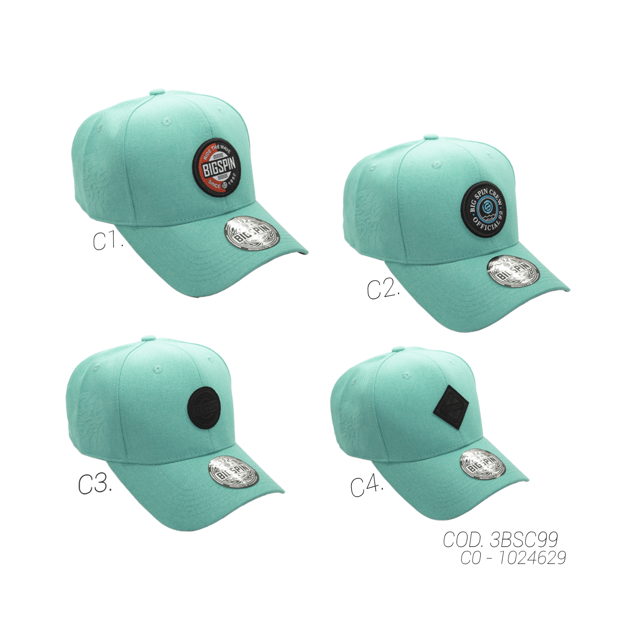 GORRA CON BROCHE UNISEX 3BSC99 BIGSPIN - 1024629