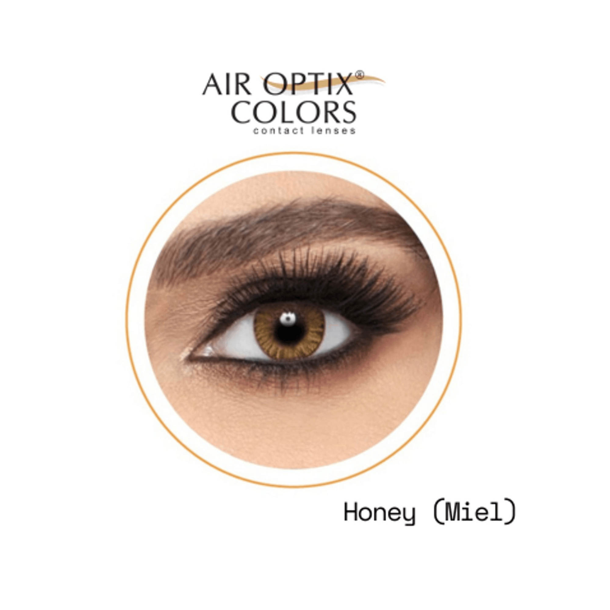 LENTE DE CONTACTO LCAO04 CON ALTA TRANSMISIBILIDAD DE OXÍGENO AIR OPTIX™ COLORS HONEY - 1005743
