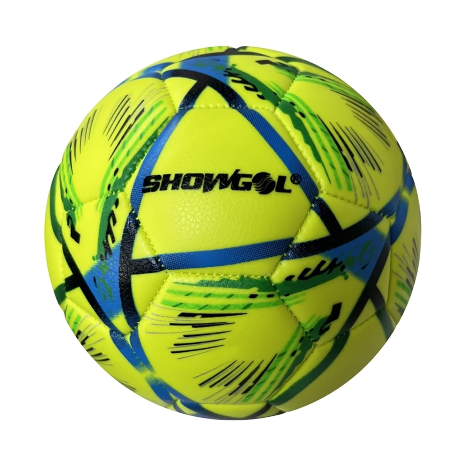 PELOTA PARA FÚTBOL CUERO PVC FOAM #5 SHOWGOL AMARILLO