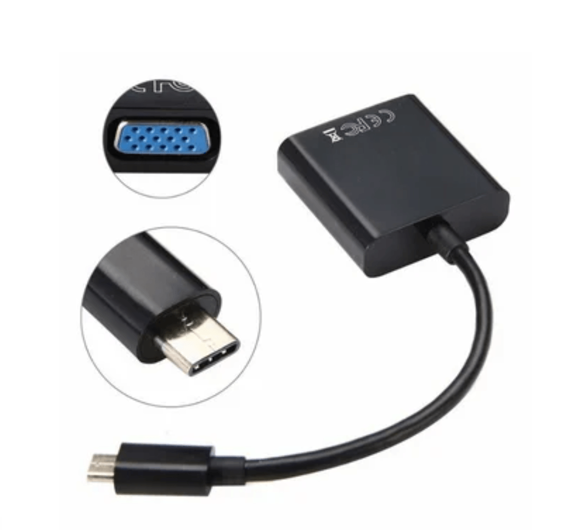 Convertidor Usb 3.1 Tipo C a VGA Adaptador Mac Video