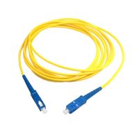 Cable patch cord de fibra optica OM3 3.0mm SC-SC 50dB 9/125 5 Metros