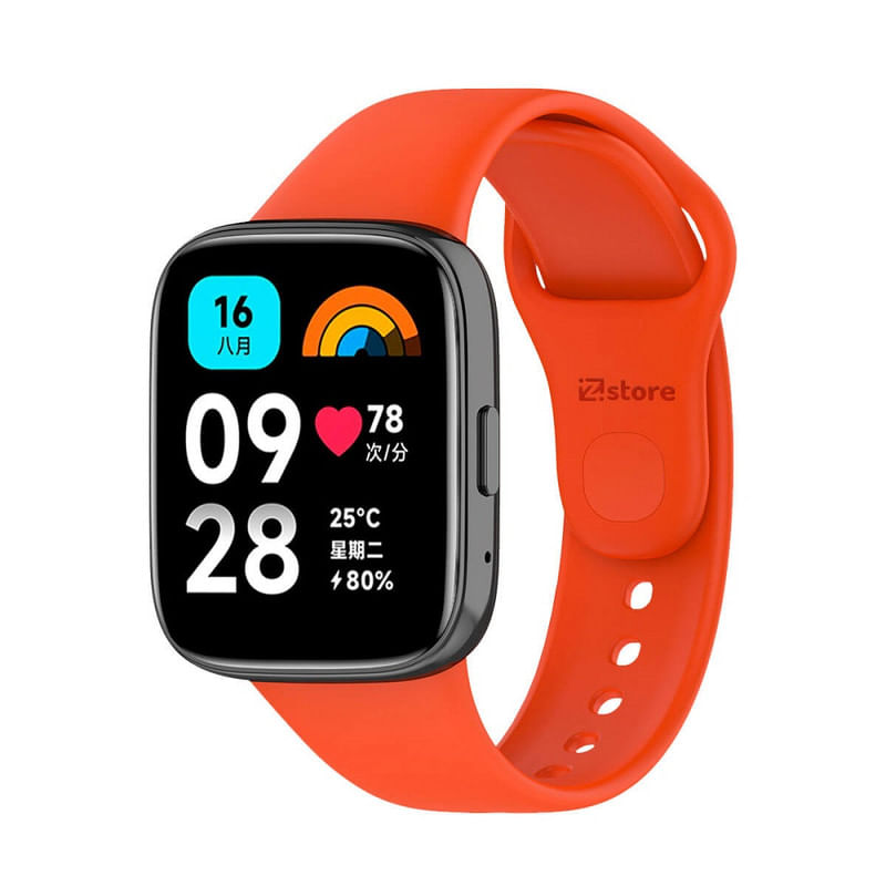 Correa Silicona para REDMI WATCH 3 ACTIVE / LITE - Anaranjado