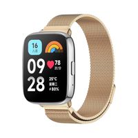 Correa Milanese Iman Para Redmi Watch 3 Active/lite dorado