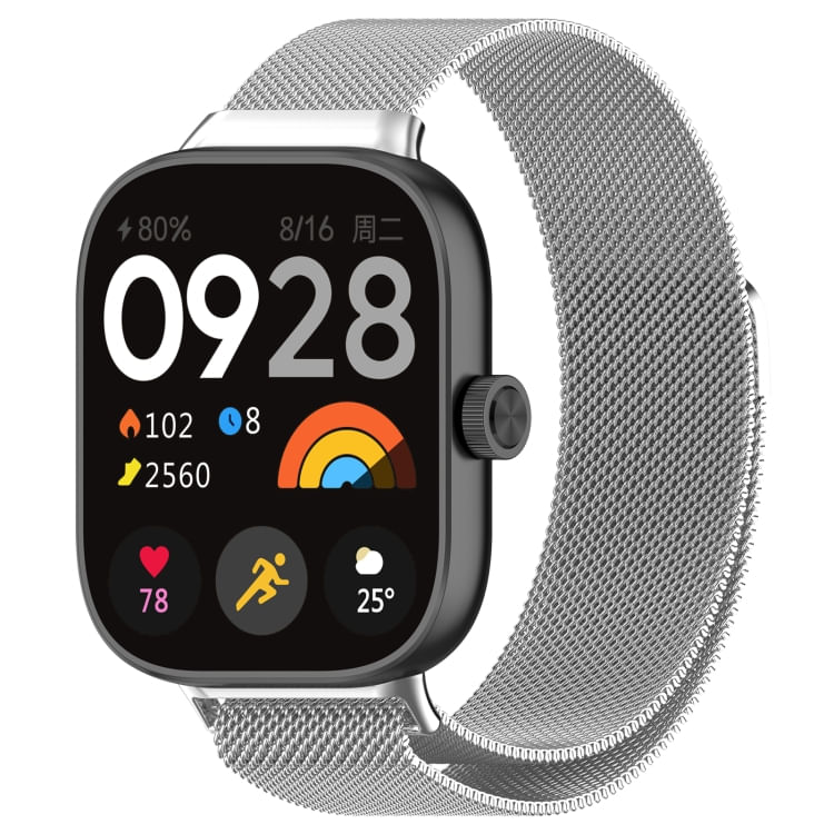 Correa Milanese para REDMI WATCH 4 / ACTIVE / LITE PLATEADO