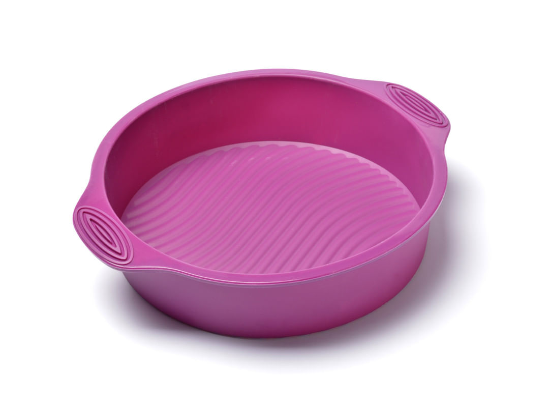 MOLDE DE SILICONA REDONDO 23 CM x 6.3 CM PURPLE