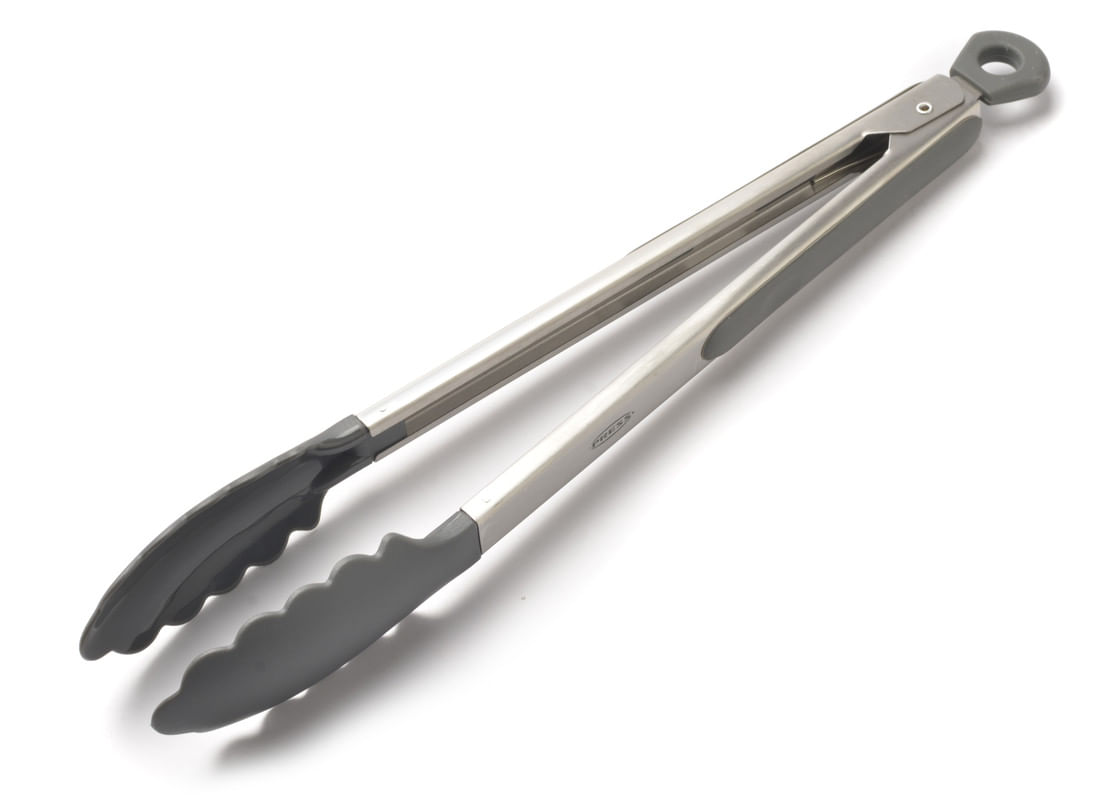 PINZA PARA SERVIR DE 30 CM CON PUNTAS ANTIRESB.