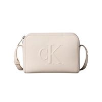 Cartera Crossbody Calvin Klein Camera Sculpted Impression - Bone