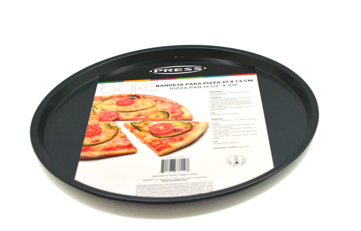 BANDEJA PARA PIZZA 37 X 1.5 CM LÍNEA ANTIADHER.