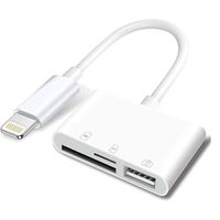 Adaptador Convertidor 3 en 1 Lightning a USB/ SD-TF